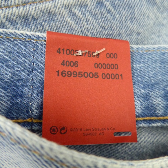 NWT LEVIS 501CT DENIM SELVAGE distressed button fly JEANS 28 X 32 - Picture 4 of 8